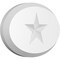 Ekena Millwork Standard Dalton Star Rosette With Beveled Edge, 5"W x 3 1/4"H x 1/2"P ROSP050X033X050DAL07 - alternate 1